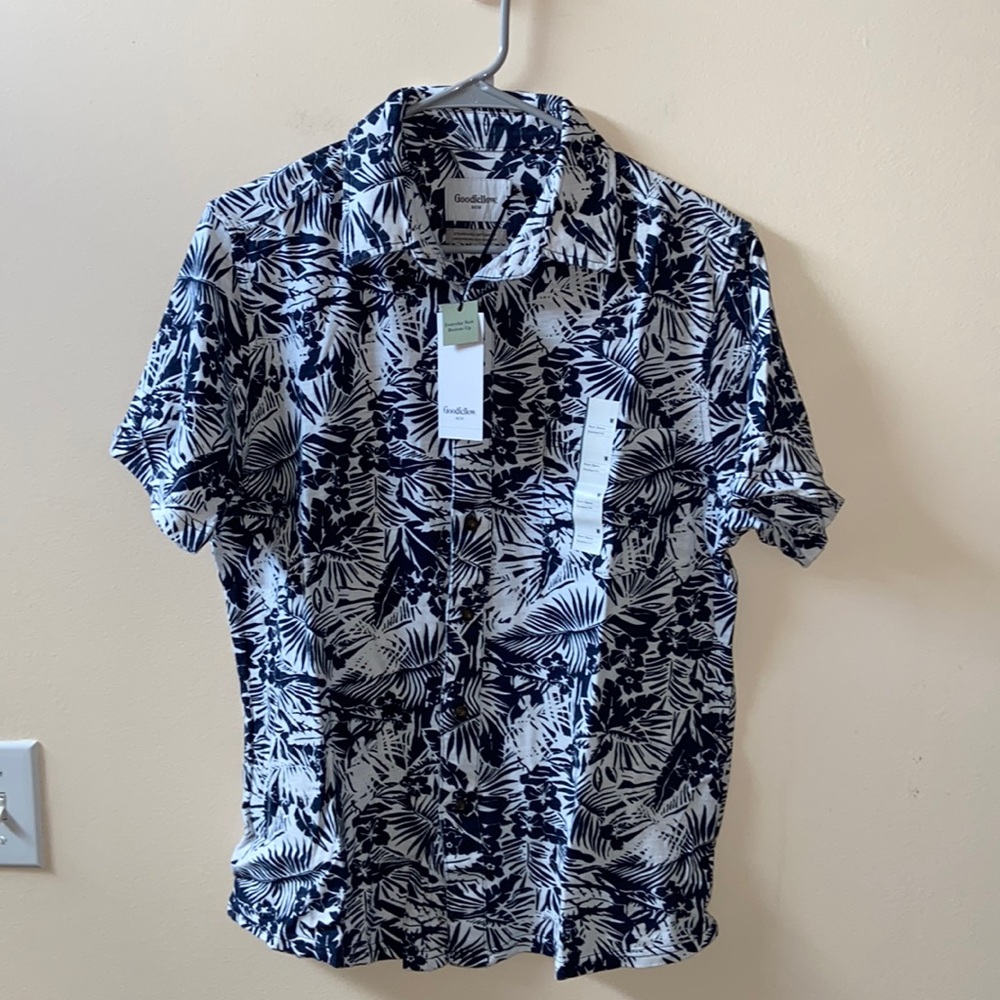 Goodfellow & Co. Men's Short Sleeve Button Down Shirt Floral size medium - Picture 2 of 5